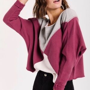 Free People color block Montauk sweatshirt.